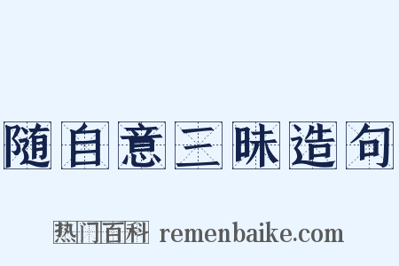 随自意三昧造句是什么意思的图片